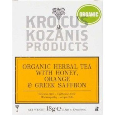  Чай травяной органический с медом, апельсином и греческим шафраном 10шт