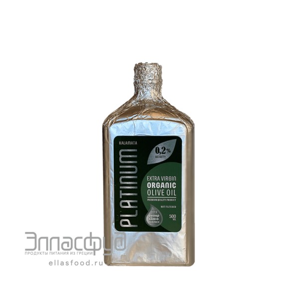 Масло оливковое Extra Virgin PLATINUM Organic BIO 0,2% Kalamata OLIVI, Греция, ст. бутылка 500мл