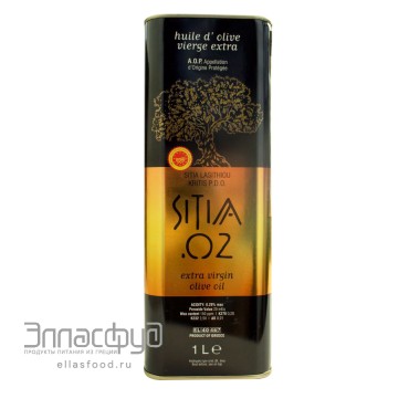 Масло оливковое Extra Virgin P.D.O. SITIA .02 кислотность 0,2% AILAMAKIS ESTATE, Греция, 1л жесть