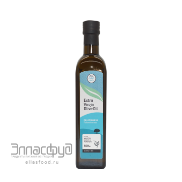 Масло оливковое Extra Virgin Пелопоннес 0,4% кислотность El Greko, Греция, 500мл ст. бутылка