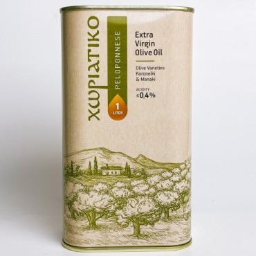 Оливковое масло Хориатико Пелопоннес 1л, жесть
